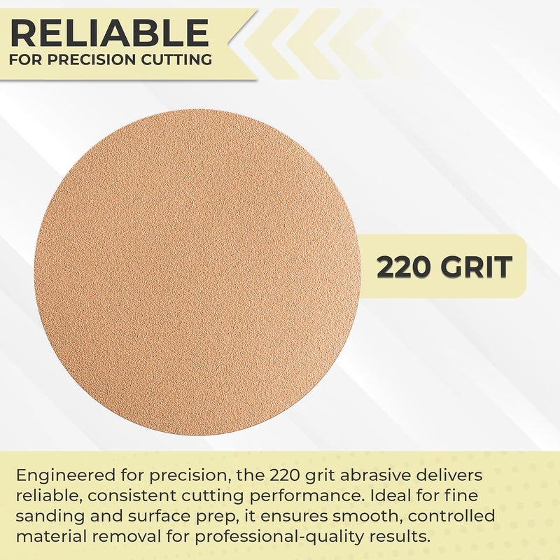 Sunmight Film 220 Grit Sandpaper Roll 2-3/4" x 45 Yards – PSA Longboard Sandpaper – Adhesive Backed for Auto Body, Wood, Metal, Marine & Aerospace – Durable Latext Paper Backing for Smooth Sanding - Image 3